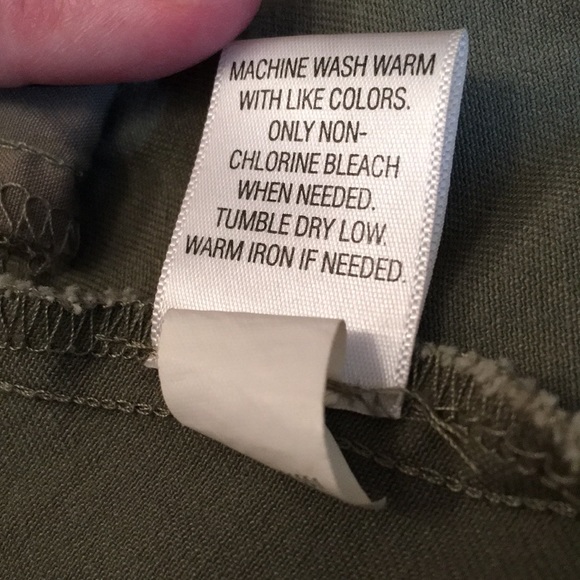 Apt 9 olive green soft denim Jacket - Picture 6 of 7